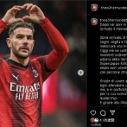 特奥告别米兰：我昂首离开&amp;为俱乐部已倾尽全力，是时候说再见了